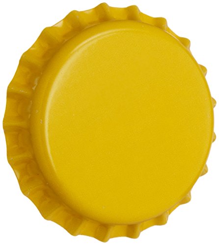 Beer Bottle Crown Caps - Oxygen Absorbing for Homebrew (Yellow 144 count) - //medicalbooks.filipinodoctors.org