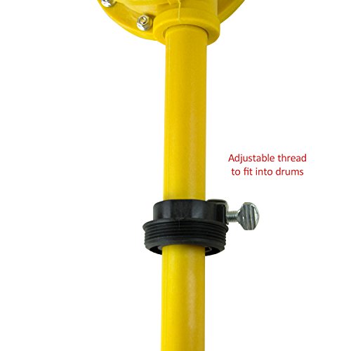 TERAPUMP Chemical Resistant 10GPM RotaryAction Drum Pump for 15 to 55