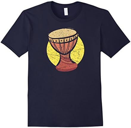 Mens African Drums Shirt: Djembe Drum Music Africa Gift T-Shirt 2XL Navy