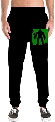 Bigfoot - Washington State Mens Basic Cotton Sweatpants Sport Pants Fitted Bottom Elastic Waist