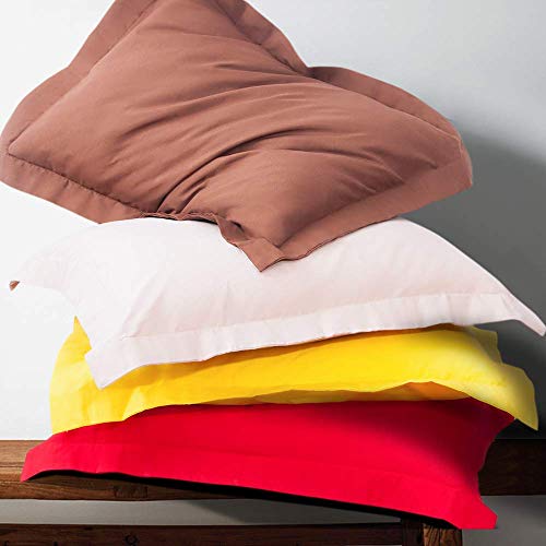 NTBAY 100 Brushed Microfiber 26x26 Euro Pillow Shams Set of 2, Super