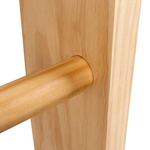 Dani Wall Bars CM-01-220, 87 in Wooden Swedish Ladder Set: Adjustable Pull Up Bars for Training and Physical Therapy - Used in Homes, Gyms, Clinic, and Schools