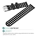 MORETEK Quick Release Watch Band Silicone Sport Wrist Bands Women Men Strap for Smartwatch 18mm 20mm 22mm (BlackGrey, 20mm)