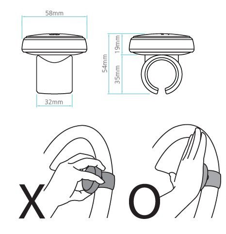 3 Steering+Wheel+Spinner+AutoMuko+installation