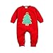 Ding Dong Baby Boys Girls Christmas Fleece Romper