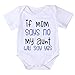Lily.Pie Toddler Baby Boys Girls Aunt Funny Bodysuits Newborn Cotton Rompers (3-6M, Blue Letter)