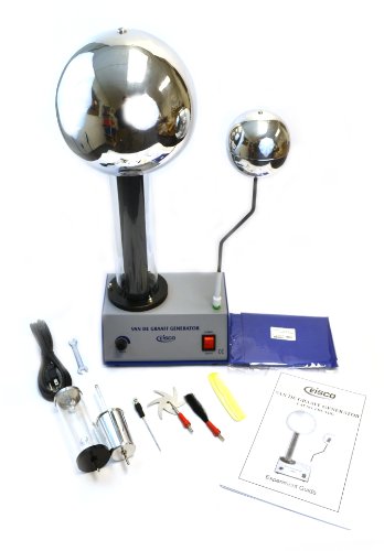 Eisco labs 400,000 volt van de graaff kit with 10 elect…