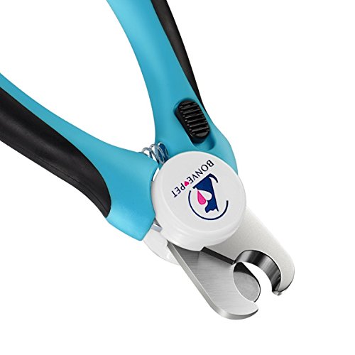 Bonve Pet Dog Nail Clippers and Trimmers - with Safety Guard & Grind Nail File & Sharp Stainless Blade, Best Claw Grooming Tool for Professional Cat Dog Pet Nail Grooming