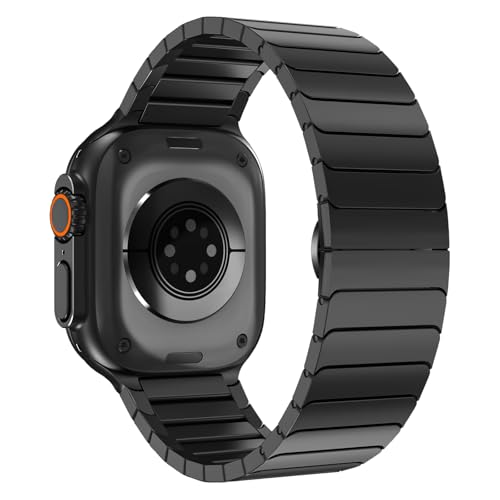 Metal Band for Apple Watch Ultra 3/2/1 49mm, Stainless Steel Replacement Strap for Apple Watch 49mm 46mm 45mm 44mm 42mm(Series 3 2 1), Series 11/10/9/8/7/6/5/4/3/2/1/1/SE