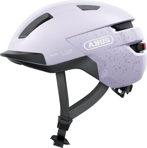 ABUS Bike Helmet PURL-Y ACE with LED Light, Lavender, Size S