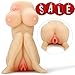 Realistic Mini Male Sex Doll Masturbator with Vagina Anal Sexy and Super Big Breast with Charming Carved Rose Louviva 3D Lifelike Sex Toy for Men Soft Squeezable Silicone