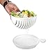 Salad Cutter Bowl,Easily Fruit Vegetable Salad Maker Bowl in 60 Seconds Fast and Effective