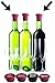 4 Wine Stoppers - Best Wine Gifts Accessories to Label Your Personalized Wine Bottles and Racks. Seal Your Favorite Wine with Reusable Silicone Bottle Cap Art