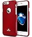 GOOSPERY Pearl Jelly for Apple iPhone 7 Plus Case (2016) Slim Thin Rubber Case (Red)