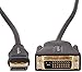 Amazon Basics 10-Pack DisplayPort to DVI Display, 1920x1080p, 1080@60Hz, Vinyl Cable, Gold-Plated Plugs, 6 feet, Black