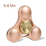Opard Tri Fidget Spinner 5-8 Mins R188 Bearing Hand Spinning Toy for Child and Adult (Gold)