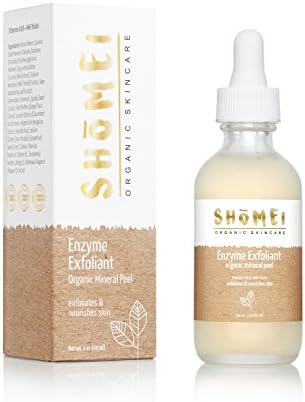 Shomei Organic Skincare | Make-up Remover + Application + Enzyme Exfoliant | Organic Mineral Peel | Extracts dermal debris and dead skin within seconds | Plant Based, Paraben Free, Non-GMO - 2oz