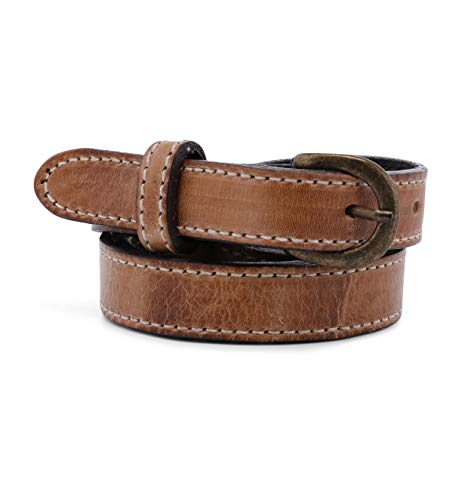 Bed|Stu Women's Monae Leather Belt (M, Tan Rustic)
