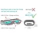 AGVEE Soft Breathing LED Lightning Charger Cable [3 Pack 4ft] 3A Fast Flat Charging Cord, Delicate Metal Shell for iPhone 11 Pro XS XR X, 10 9 8 7 6 6s, i5 i6 i7 i8, Case Friendly, Black