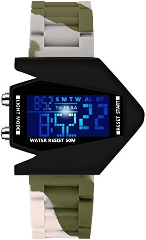 Creative personality Camo flight watches/Fashion trendsLEDWatch/Student waterproof digital watches-B