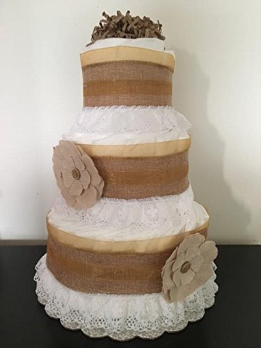 rustic diaper cake boy