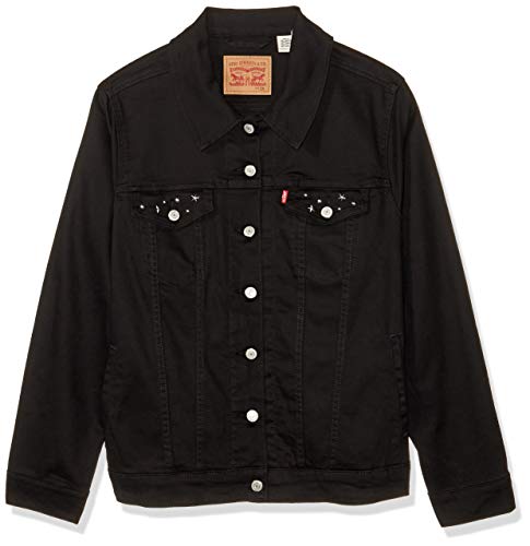 levi's womens black jean jacket