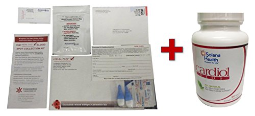 Best Home Cholesterol Combination Kit: FDA Certified Cholesterol, Lipid Panel LDL, HDL and Triglycerides and All Natural Cardiol Cholesterol Supplement