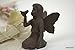 HomeOffice Small Cast Iron Playful Fairy Garden Statue Angel Pixie Fairy