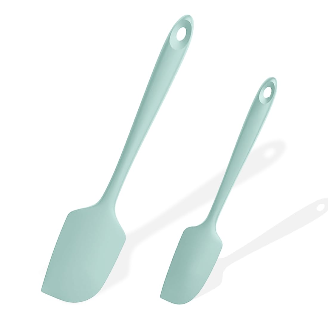 Set of 2 Silicone Spatula, Non-Stick Baking Spatula, Dough Scrapers, Heat Resistant Spatula for Cooking, Soft Silicone Safe Spatula for Baking, Silicone Spatula Set, for Cooking, Baking and Mixing