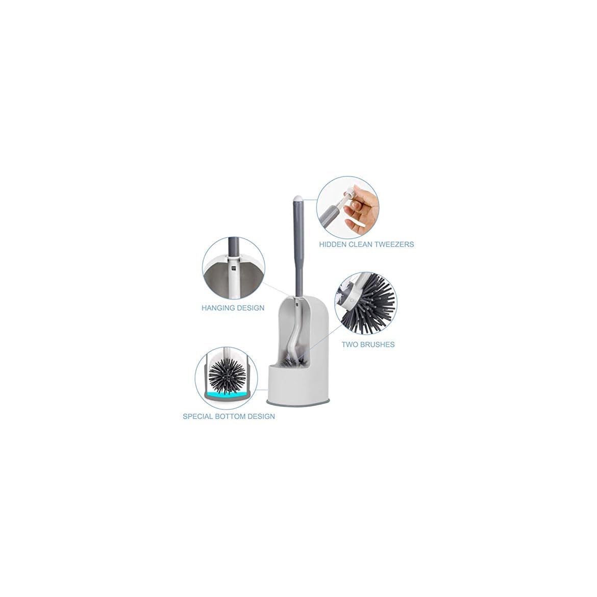 TreeLen Toilet Brush Set with Holder RV Living Guide