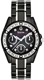 Bulova Women's Diamond 98R32 Black Stainless-Steel Quartz Watch with Black Dial