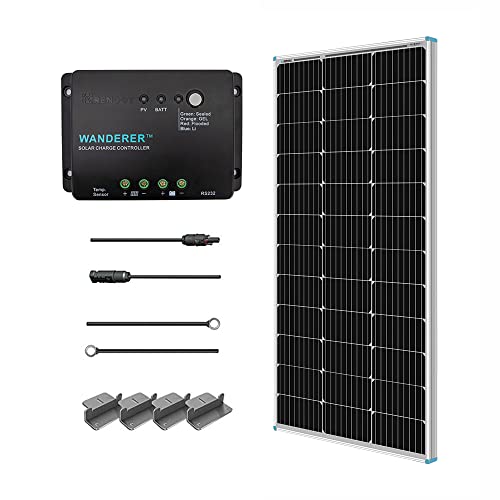 Renogy 100 Watt 12 Volt Solar Panel Starter Kit with 100W