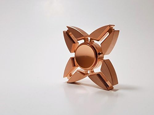 Copper EDC Quad Spinner Fidget toys, Fidget Hand Spinners Stress Reducer - Perfect For ADD, ADHD, Anxiety, and Autism Adult Children For Killing Time