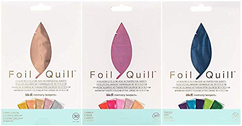 Foil Quill All-in-One Deluxe Bundle, 3 Quill Sizes, 3 Foil Packs, Adapters, Foils, Tape, Design Card