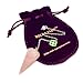 Crystal Pendulum Made of Natural Rose Quartz Gemstone for Dowsing Divination Chakra Reiki. Pointed with Chain and Jewelry Pouch