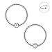 Ruifan 20G 10mm Nose Hoop Lip Eyebrow Tongue Helix Tragus Cartilage Septum Piercing Ring 8PCS - Mix Color