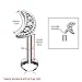 BodyJ4You 1-3PC Labret Stud Tragus 16G Surgical Steel Moon CZ 8mm-6mm Lip Earrings Barbell