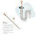 Drain Cleaner and Snake Drain - Set of 3 Hair Drain Clog Remover and Removal Opener Sink and Bathtub, Toilet - Hook Catcher Unclogger and Auger Plumbing