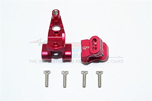 Traxxas TRX-4 Trail Defender Crawler Upgrade Parts Aluminum Front Axle Mount Set For Suspension Links - 2Pc Set Red