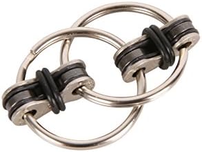 Supplylink Chain Fidget Toy Stress Reducer for Autism, ADD, ADHD, Stress and Idle Hands (Black)