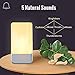 Wake Up Light Alarm Clock with Sunrise Simulation Light Alarm Clock for Bedside Sleep Therapy lamp Touch Control with Multicolor 5 Natural Sounds 3 Brightness LED Night Light 12/24hour TITIROBA TA-02