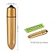 Vibrator, Oomph! Powerful Waterproof Mini Bullet Vibes,G-spot Massager Sex Toy for Women, Single Portable Vibrator(Golden)