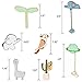 Enamel Pin Set Pins for Backpacks Cute Enamel Lapel Pin Sets Carton Animal Brooch Pin (Parrot in Forest Set of 7)