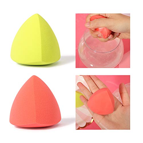 image for Docolor Makeup Sponges 4Pcs Makeup Blender Sponge Foundation Blending 