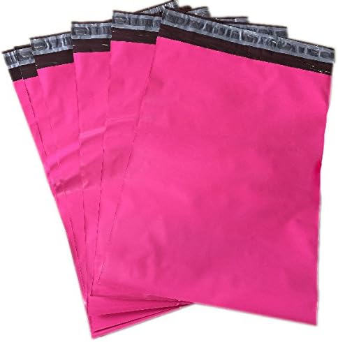 100 Pcs 6 x 9 Hot Pink Poly Mailer Envelopes Shipping Bags with Self Adhesive, Waterproof and Tear-proof Postal Bags by Onugi