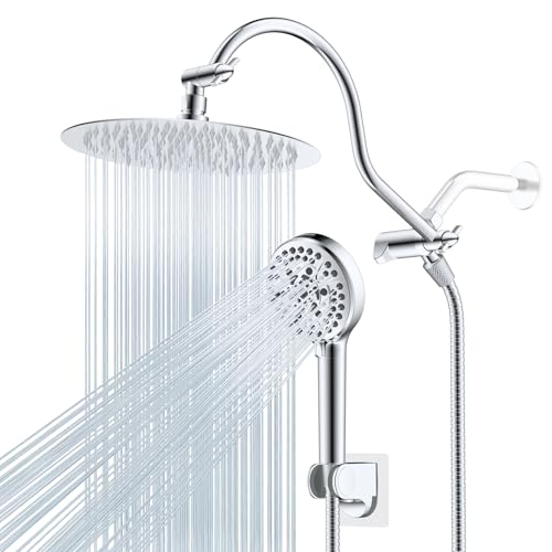 Hibbent Metal Shower Head Combo