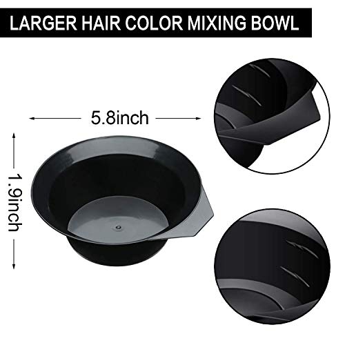 30 PCS Hair Dye Color Kit, Hair Tinting Bowl, Dye Brush, Ear Cover, Cape, Disposable Gloves for Salon Hair Dye Home Use Coloring DIY Bleaching Hair Dryers
