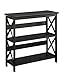 Convenience Concepts Oxford 3 Tier Bookcase, Black