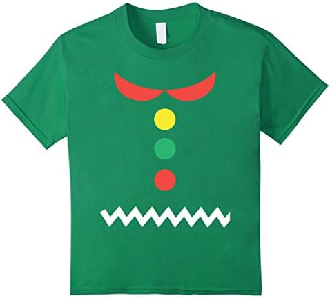 Kids Funny Gingerbread Costume Merry Christmas T-Shirt 1 10 Kelly Green