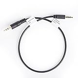 Movo CFP-1 3.5mm TRS (Male) Microphone/Headphone Input Jack to TRRS (Male) Smartphone Adapter for iPhone, iPad & Android - TRS to TRRS Patch Cable
